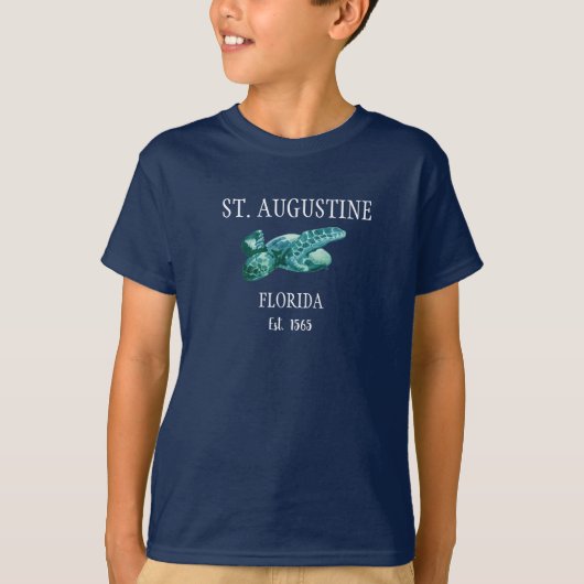 St Augustine EST 1565 Beach Kind T-Shirt (Voorkant)