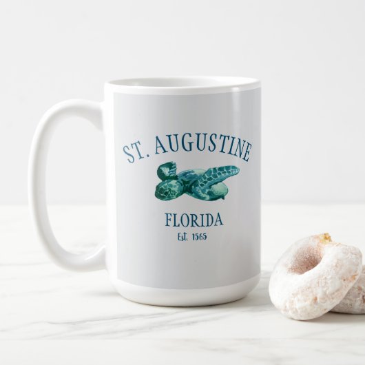 St Augustine EST 1565 Beach Zee Schildpad Koffiemok (Met donut)