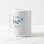 St Augustine EST 1565 Beach Zee Schildpad Koffiemok (Voorkant links)