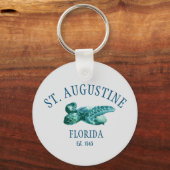 St Augustine EST 1565 Beach Zee Schildpad Sleutelhanger (Voorkant)