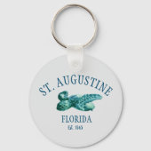 St Augustine EST 1565 Beach Zee Schildpad Sleutelhanger (Achterkant)