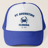 St Augustine EST 1565 Strand T-shirt Trucker Pet (Voorkant)