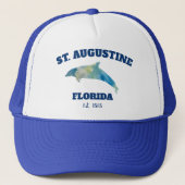 St Augustine EST 1565 Strand T-shirt Trucker Pet (Voorkant)
