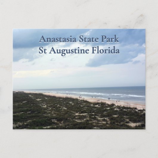 St Augustine FL Anastasia State Park Briefkaart (Voorkant)