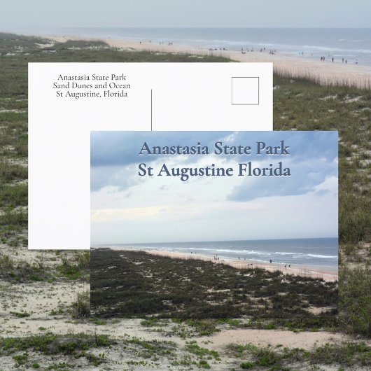 St Augustine FL Anastasia State Park Fotografisch Briefkaart