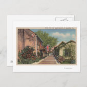 St. Augustine, FL - Aviles St. in het Oud-Spaans Briefkaart (Voorkant / Achterkant)