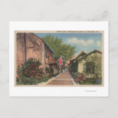 St. Augustine, FL - Aviles St. in het Oud-Spaans Briefkaart (Voorkant)