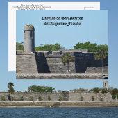 St Augustine FL Castillo de San Marcos Fortress Briefkaart