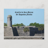 St Augustine FL Castillo de San Marcos Fortress Briefkaart (Voorkant)