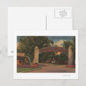 St. Augustine, FL - Fontein of Youth Entrance Briefkaart (Voorkant / Achterkant)