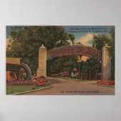 St. Augustine, FL - Fontein of Youth Entrance Poster (Voorkant)