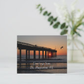 St. Augustine, FL Groeten Briefkaart (Staand voorkant)
