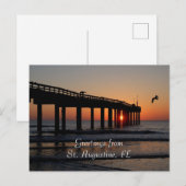 St. Augustine, FL Groeten Briefkaart (Voorkant / Achterkant)