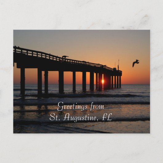 St. Augustine, FL Groeten Briefkaart (Voorkant)