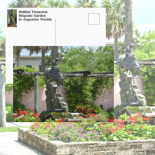 St Augustine FL Hispanic Tuin Fotografisch Briefkaart
