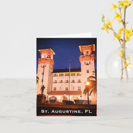 St. Augustine, FL - Hotel Alcazar Kaart (Gele Bloem)