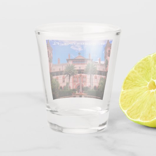 St. Augustine, FL - Ponce de Leon Hotel Shot Glas (Achterkant)