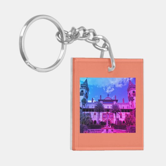 St. Augustine, FL - Ponce de Leon Hotel Sleutelhanger (Voorkant Links)