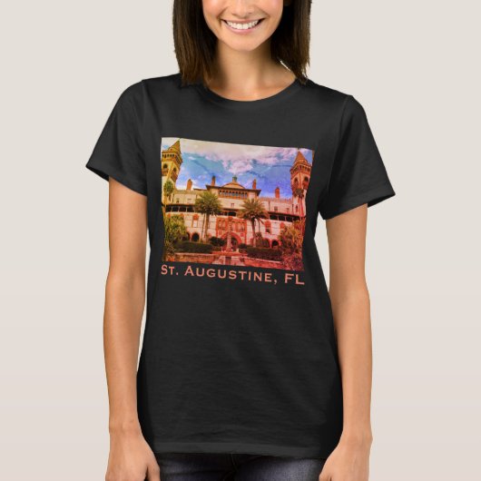 St. Augustine, FL - Ponce de Leon T-Shirt (Voorkant)