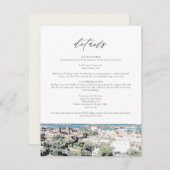 ST AUGUSTINE FL Skyline Bestemmingsgegevens Kaart (Voorkant / Achterkant)