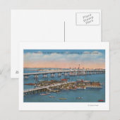 St. Augustine, FL - Uitzicht van de Brug van Lions Briefkaart (Voorkant / Achterkant)