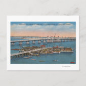 St. Augustine, FL - Uitzicht van de Brug van Lions Briefkaart (Voorkant)