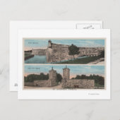 St. Augustine, FL - Uitzicht van Ft. Marion & City Briefkaart (Voorkant / Achterkant)