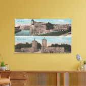 St. Augustine, FL - Uitzicht van Ft. Marion & City Canvas Afdruk (Insitu (Woonkamer))