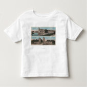 St. Augustine, FL - Uitzicht van Ft. Marion & City Kinder Shirts (Voorkant)