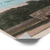St. Augustine, FL - Uitzicht van Ft. Marion & City Poster (Hoek)