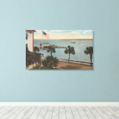 St. Augustine, FL - Uitzicht van Matanzas Bay & Canvas Afdruk (Insitu (Houten vloer))