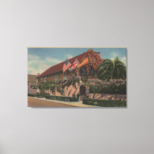 St. Augustine, FL - Uitzicht van St. Francis Canvas Afdruk (Voorkant)