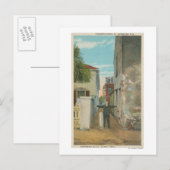 St. Augustine, FL - Uitzicht van Treasury Street & Briefkaart (Voorkant / Achterkant)