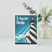 St. Augustine FL - Vuurtoren op Anastasia Island Briefkaart (Staand voorkant)