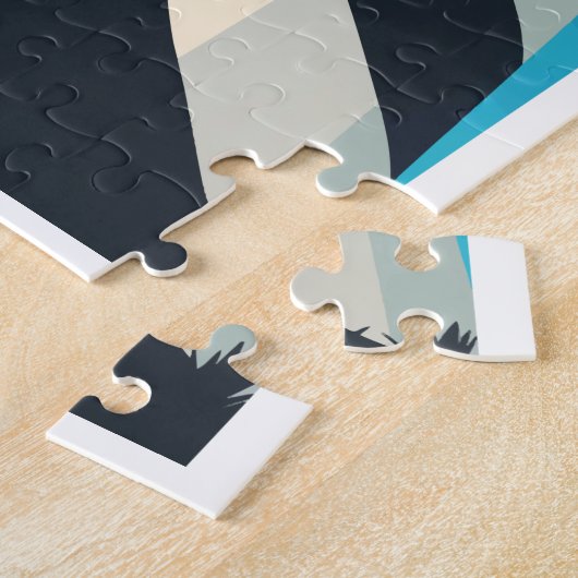 St. Augustine FL - Vuurtoren op Anastasia Island Legpuzzel (Zijkant)