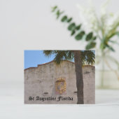 St Augustine FL Wapen van het Spaanse Rijk Briefkaart (Staand voorkant)