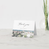 ST AUGUSTINE FL Waterverf Skyline Dank u kaart (Voorkant)