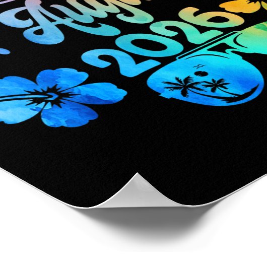 St. Augustine Florida 2026 Vacation Tie Dye Summer Poster (Hoek)