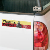 St. Augustine, Florida - 450th - Bedankt, Pedro! Bumpersticker (Op Truck)