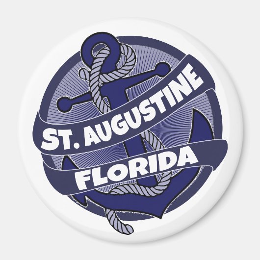 St. Augustine Florida ankerwervelmagneet Magneet (Voorkant)