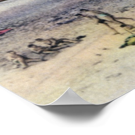 St Augustine Florida Beach Scene Poster (Hoek)