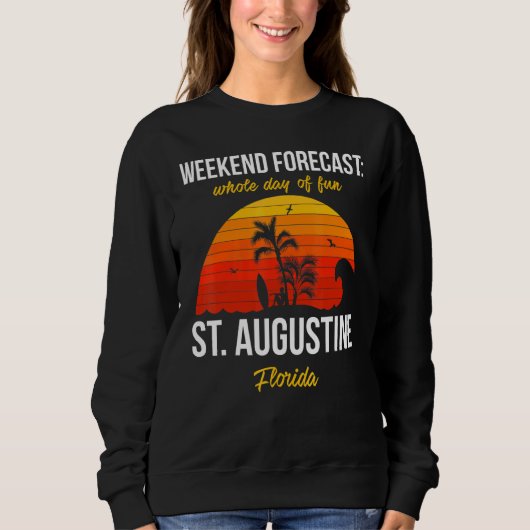 St Augustine Florida Beach Vacation Weekend Foreca Trui (Voorkant)