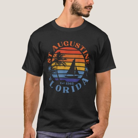 St Augustine Florida Beach Zomervakantie T-shirt (Voorkant)