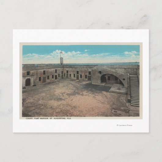 St. Augustine, Florida - Bird's Eye of Ft. Mario Briefkaart (Voorkant)