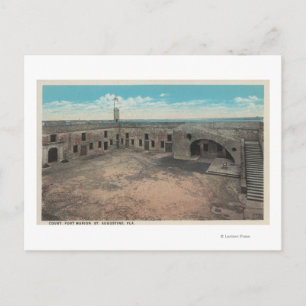 St. Augustine, Florida - Bird's Eye of Ft. Mario Briefkaart