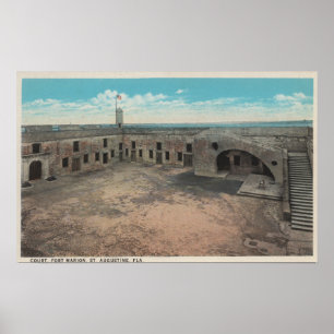 St. Augustine, Florida - Bird's Eye of Ft. Mario Poster