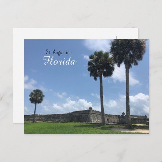 St Augustine Florida Briefkaart (Voorkant / Achterkant)