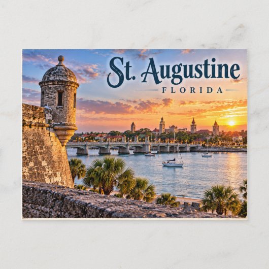 St. Augustine Florida Briefkaart (Voorkant)