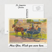 St. Augustine, Florida Briefkaart (Voorkant / Achterkant)