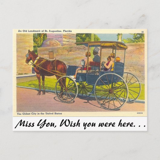 St. Augustine, Florida Briefkaart (Voorkant)